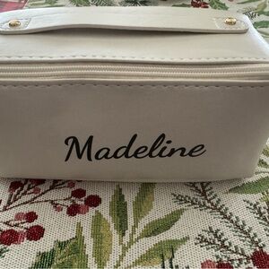Personalized Cream Cosmetic Case
